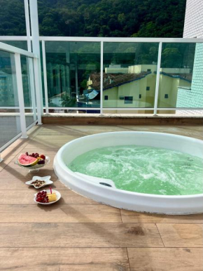 Cobertura Santorini Nova com Spa e Solário na Praia Grande